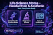 create lifescience notes and flashcards
