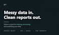 build a custom python script to clean, process and report your data