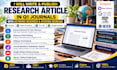 edit research articles and guide q1 journal publication