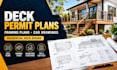 draw deck permit plans, framing plans and architectural drawings