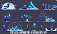 create pixel art character animation, rpg game sprite sheet, pixel sprite sheet