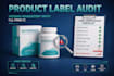 audit your product label for missing mandatory information