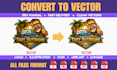 vector tracing, convert logo, vectorize ai image, redraw