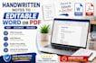 convert handwritten notes into word