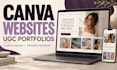 design a stylish canva website or ugc portfolio