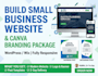 build small business website and canva branding