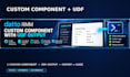 create a custom datto rmm component with udf output