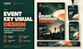 design a professional event key visual and campaign graphics
