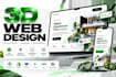 design a stunning 3d website and interactive landing page