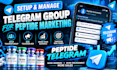 setup telegram group for peptide marketing, run telegram ads, peptide telegram