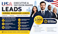 generate 2000 usa executive decision maker leads, hiring manager leads in 48hr
