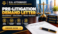 draft a payment dispute demand letter before litigation