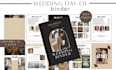 create a wedding planner, wedding day binder in canva