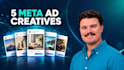 design facebook and instagram ad creatives with copy included