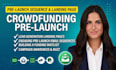 write crowdfunding pre launch email sequence and landing page