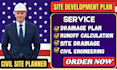 design a civil site plan, site development plan and land grading layout