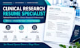 write a clinical research associate cra resume and CV