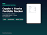 build a custom crypto and stock portfolio tracker spreadsheet