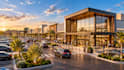 render shopping plaza supermarket retail mall exterior visualization