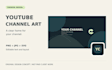 design a youtube channel banner with editable source