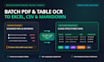 extract tables and text from scanned pdfs to excel via GPU