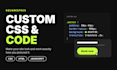 customize your squarespace site with custom CSS and code