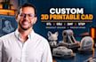 3d cad modeling product design stl obj 3mf files model for 3d printable file