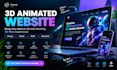 do 3d animated website 3d landing page interactive website design threejs