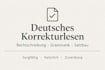 proofread your german text for grammar, spelling and punctuation