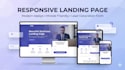 create a responsive landing page with a lead generation form