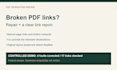 fix internal PDF links and planner navigation with a link report