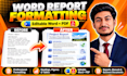 format your word document and create an automatic table of contents