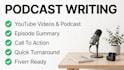 write your podcast content