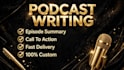 write professional podcast show notes and episode summaries