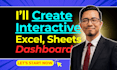 create an interactive excel dashboard and google sheets dashboard