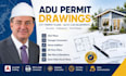 create adu permit drawings city permit plans autocad blueprints