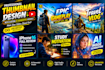 design eyecatching youtube thumbnails