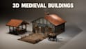 create high quality 3d stylized or realistic medieval buildings for games