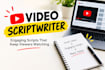 write youtube video scripts