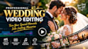 edit cinematic wedding videos, highlights, wedding films