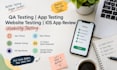 do QA testing app testing website testing IOS app review usability testing