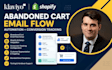 setup klaviyo shopify abandoned cart email flow and conversion tracking