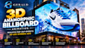 professional 3d anamorphic billboard animation and 3d led screen ads