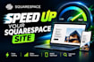 speed up squarespace, squarespace page optimization, speed up, pagespeed
