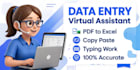 do fast data entry, excel work, pdf to word and typing work