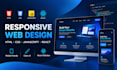 build a responsive website using HTML CSS javascript and react