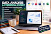 do data analysis, statistical analysis, econometrics and data science projects