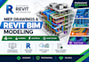 create mep drawing revit bim  models and scan to bim services