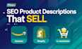 write SEO optimized amazon product descriptions and titles