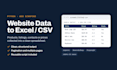 do python web scraping, data extraction and website scraping to excel or csv